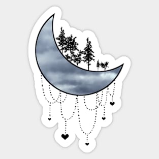 Forest Moon Sticker